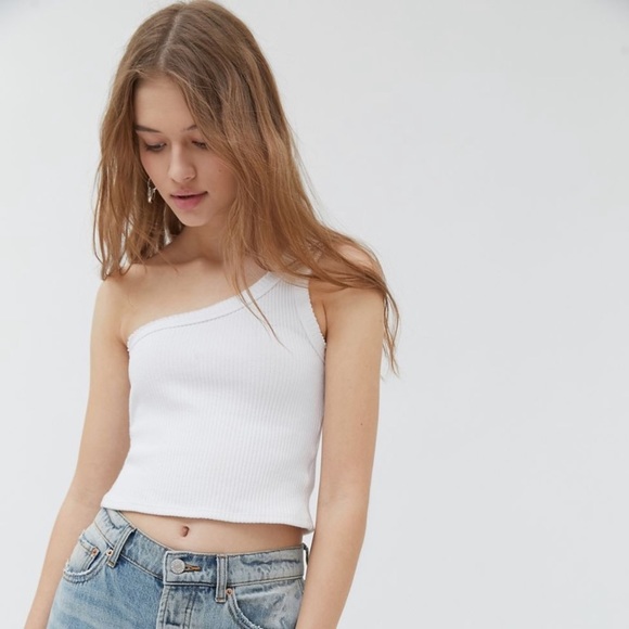 Urban Outfitters Tops - URBAN OUTFITTERS white one shoulder top